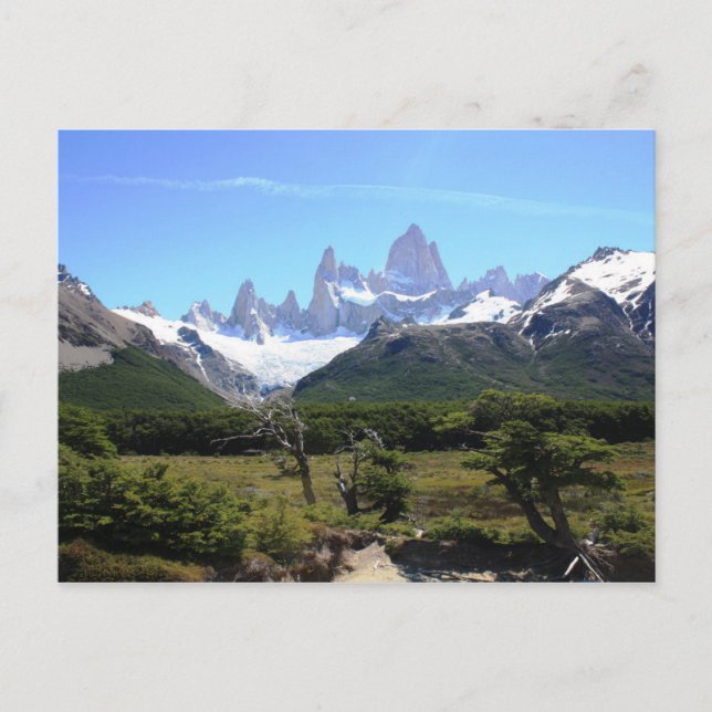 Cartão Postal Uma Visão Do Monte Fitz Roy (Frente)