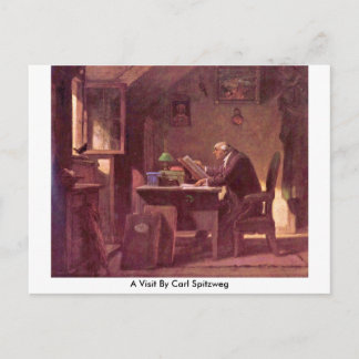 Cartão Postal Uma Visita De Carl Spitzweg