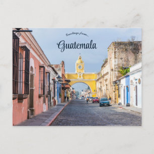 Cartão Postal Uma Vista da Antigua Guatemala