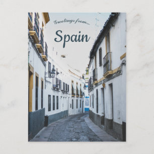 Cartão Postal Uma Vista da Calle Romero Córdoba Espanha