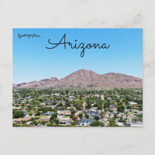 Cartão Postal Uma Vista da Montanha Camelback de Phoenix Arizona