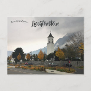 Cartão Postal Uma Vista de Balzers Liechtenstein