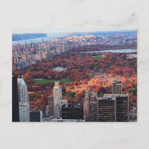 Cartão Postal Uma vista de cima: Outono no Central Park 01