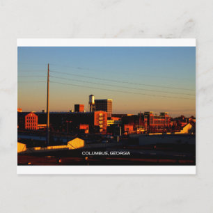 Cartão Postal Uma vista de Columbus, GA tirada de Phenix City, A