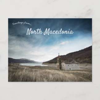 Cartão Postal Uma Vista de Mavrovo Macedônia do Norte