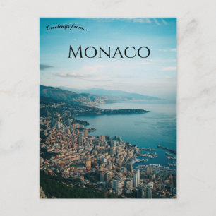 Cartão Postal Uma Vista de Mônaco