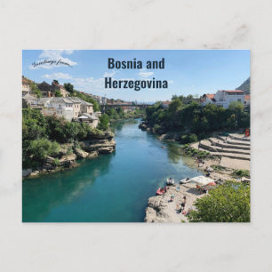 Cartão Postal Uma Vista de Mostar Bósnia e Herzegovina