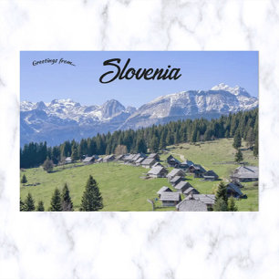Cartão Postal Uma Vista de Pokljuka Eslovênia