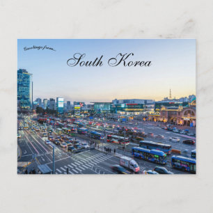 Cartão Postal Uma Vista de Seul Coreia do Sul