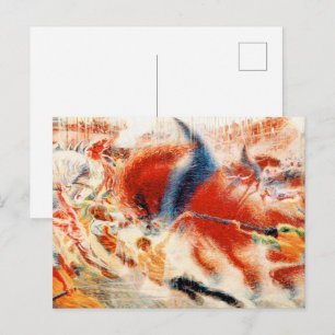 Cartão Postal Umberto Boccioni A Cidade que Se Levanta Futurismo