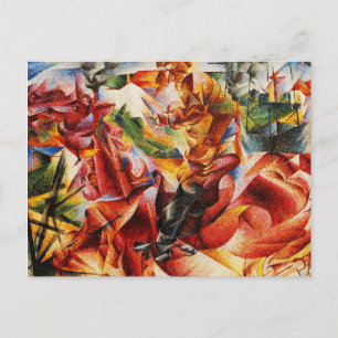 Cartão Postal Umberto Boccioni - Elástico (Detalhe)