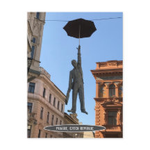 Umbrella Man Statue, Praga, República Checa