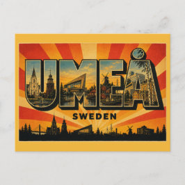 Cartão Postal Umeå Suécia Cidade Cultural do Rio