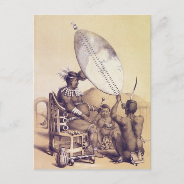 Cartão Postal Umpanda Rei da Amazulu, 1849 (Frente)