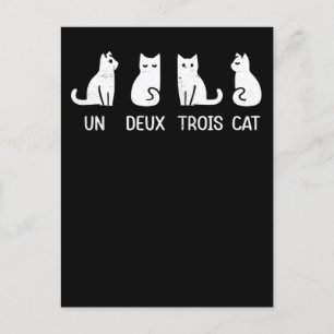 Cartão Postal un deux trois cat