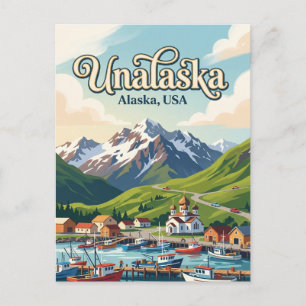 Cartão Postal Unalaska, Alasca, EUA EUA