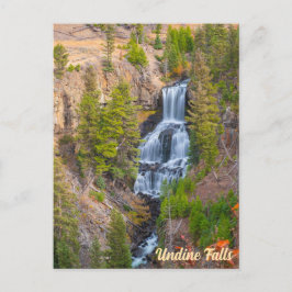 Cartão Postal Undine Falls Lava Creek Yellowstone National Park