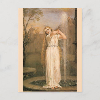 Cartão Postal Undine por John William Waterhouse