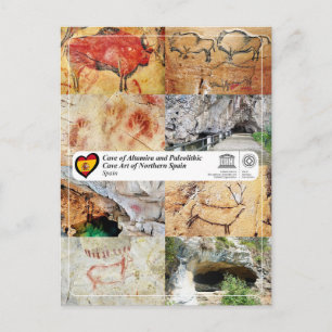 Cartão Postal UNESCO - Arte Rupestre Paleolítica do Norte da Esp