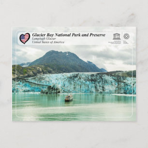 Cartão Postal Unesco - Glacier Bay NP - Glaciar Lamplugh