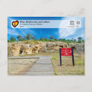 Cartão Postal UNESCO - Ibiza/Eivissa, Necrópole Puig des Molins