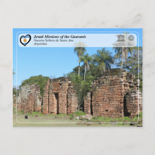 Cartão Postal Unesco - Missões Jesuítas dos Guaranis