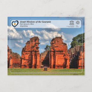 Cartão Postal Unesco - Missões Jesuítas dos Guaranis