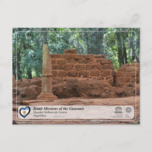 Cartão Postal Unesco - Missões Jesuítas dos Guaranis (Frente)