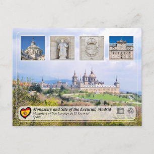 Cartão Postal UNESCO - Mosteiro de São Lourenço de El Escorial