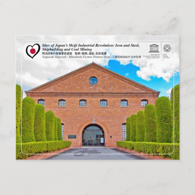 Cartão Postal UNESCO - Nagasaki - Antiga Oficina de Modelos da M (Frente)