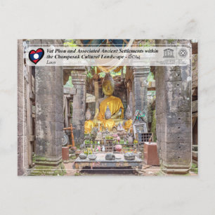 Cartão Postal UNESCO - Paisagem Cultural de Vat Phou e Champasak