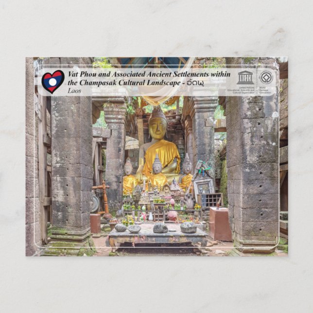 Cartão Postal UNESCO - Paisagem Cultural de Vat Phou e Champasak (Frente)