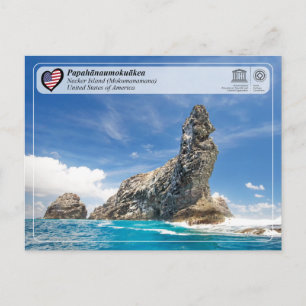 Cartão Postal UNESCO - Papahānaumokuākea - Carrinho Postal da 