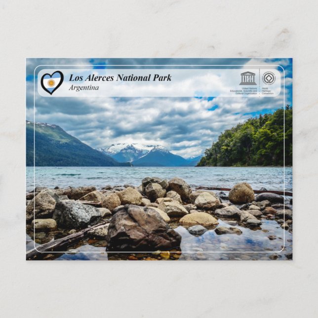 Cartão Postal UNESCO - Parque Nacional Los Alerces (Frente)