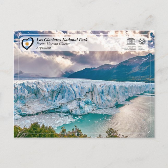 Cartão Postal UNESCO - Parque Nacional Los Glaciares (Frente)