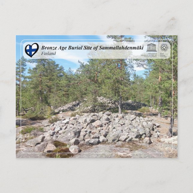 Cartão Postal Unesco - Sítio de Enterramento da Idade do Bronze  (Frente)