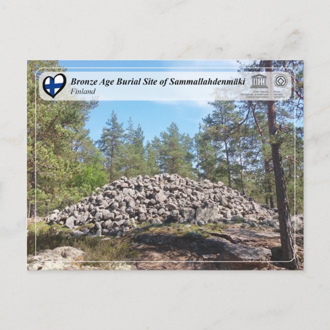 Cartão Postal Unesco - Sítio de Enterramento da Idade do Bronze  (Frente)
