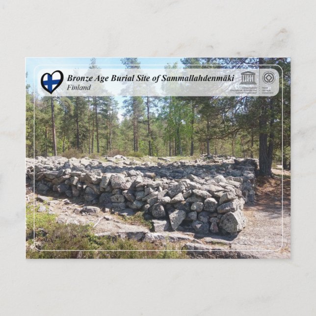 Cartão Postal Unesco - Sítio de Enterramento da Idade do Bronze  (Frente)