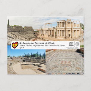 Cartão Postal UNESCO - Teatro Romano e Anfiteatro de Mérida