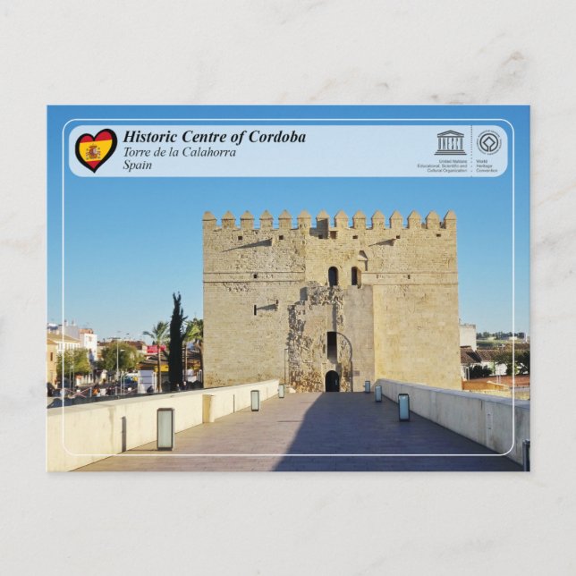 Cartão Postal UNESCO - Torre Calahorra / Torre de la Calahorra (Frente)