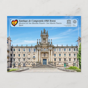 Cartão Postal Unesco UHS - Mosteiro de San Martiño Pinario