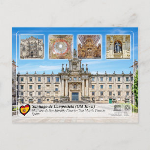 Cartão Postal UNESCO UHS - Mosteiro de San Martiño Pinario