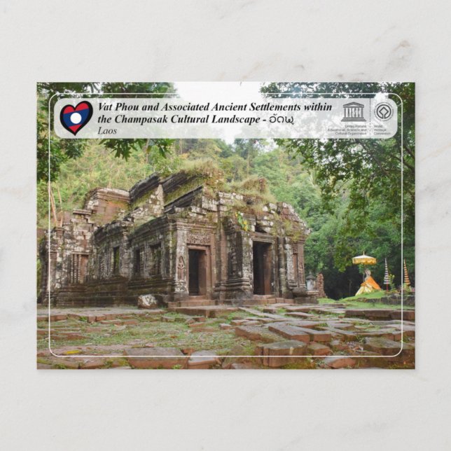Cartão Postal UNESCO - Vat Phou and Champasak Cultural Landscape (Frente)