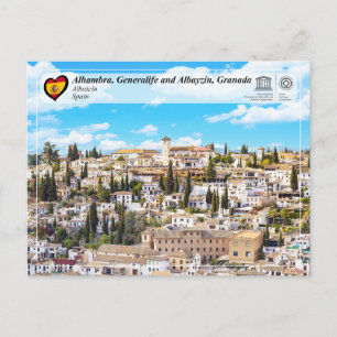 Cartão Postal UNESCO WHS - Albayzín, Granada