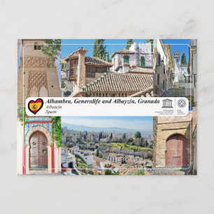 Cartão Postal UNESCO WHS - Albayzín, Granada