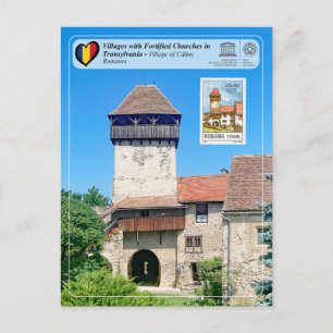 Cartão Postal UNESCO WHS - Aldeia de Câlnic (Stamp Edition) Pos