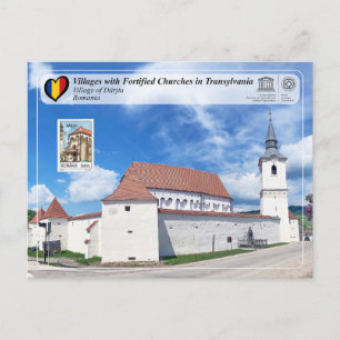 Cartão Postal UNESCO WHS - Aldeia de Dârjiu (Stamp Edition) Pos
