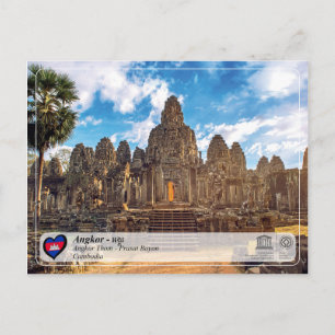 Cartão Postal UNESCO WHS - Angkor - Templo Bayon