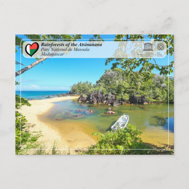 Cartão Postal UNESCO WHS - Atsinanana - Parque Nacional de Masoa (Frente)