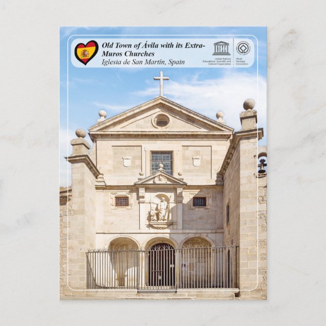 Cartão Postal UNESCO WHS - Ávila - Convento de San José (Frente)